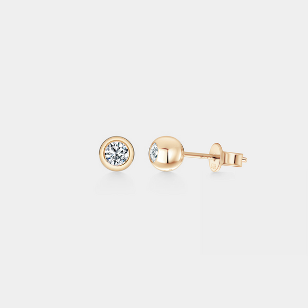 Moissanite Dainty Small Ball Stud Earrings