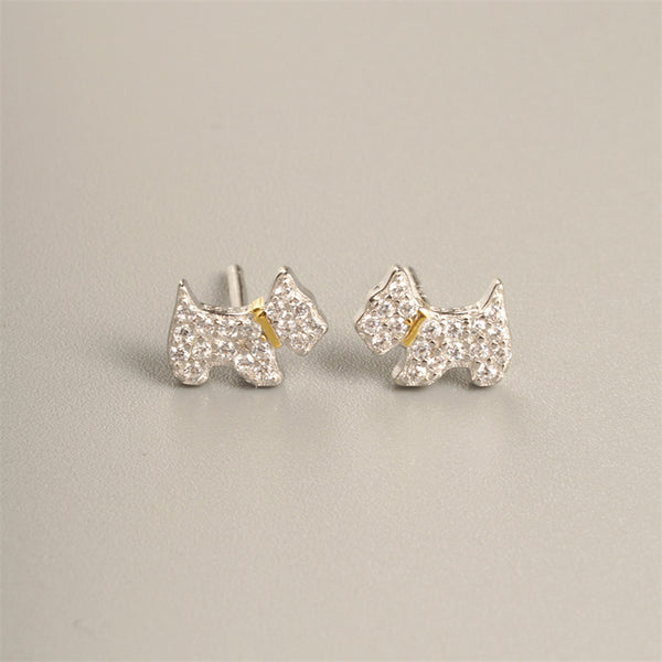 Adorable Dog Stud Earrings