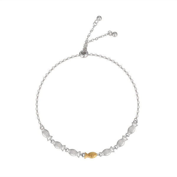 Delicate Oval Fish Bracelet