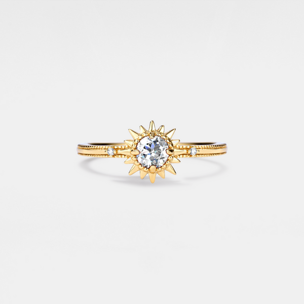 Dainty Gold Sun Band Ring