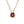 Birthstone Circle Charm Pendant Necklace