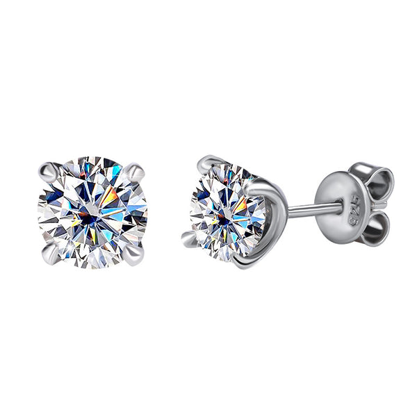 Moissanite Wedding Stud Earrings