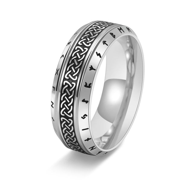 Celtic Knot Runic Alphabets Ring