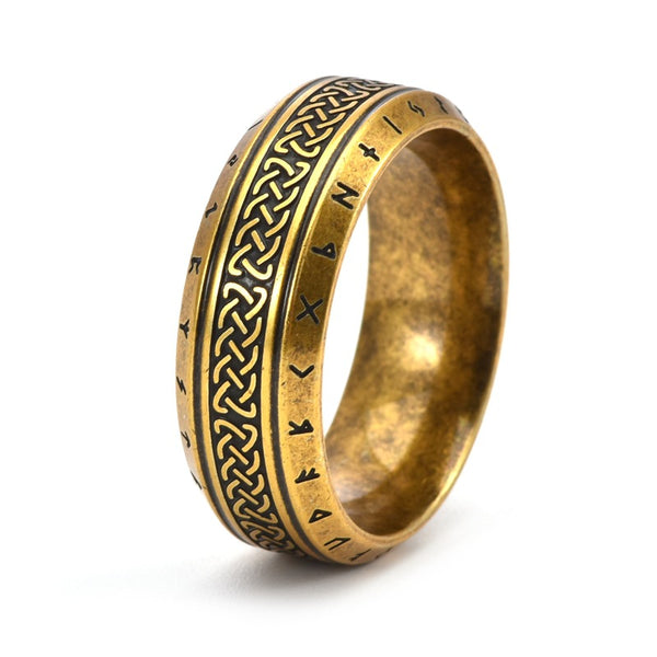 Celtic Knot Runic Alphabets Ring