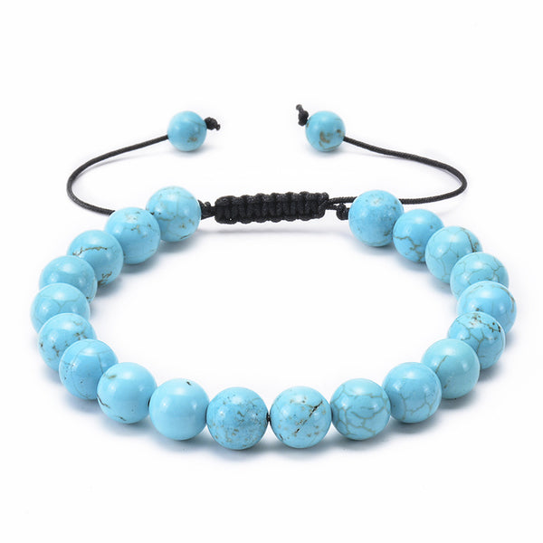 8 mm Crystal Bead Color Gemstone Bracelet