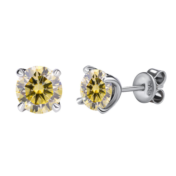 Moissanite Wedding Stud Earrings