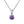 Four-Prong Birthstone Pendant Necklace