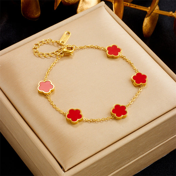 Five Plum Flower Bracelet