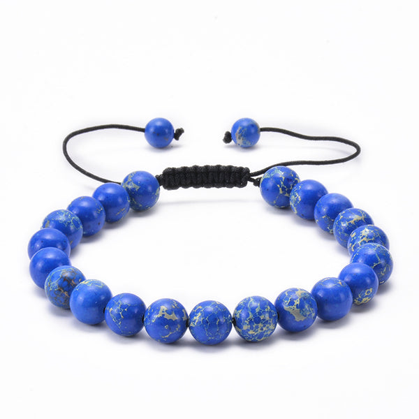 8 mm Crystal Bead Color Gemstone Bracelet