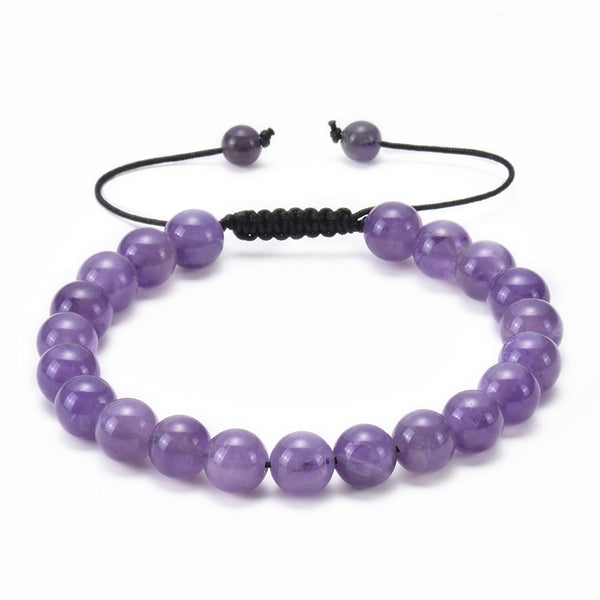 8 mm Crystal Bead Color Gemstone Bracelet