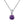 Four-Prong Birthstone Pendant Necklace