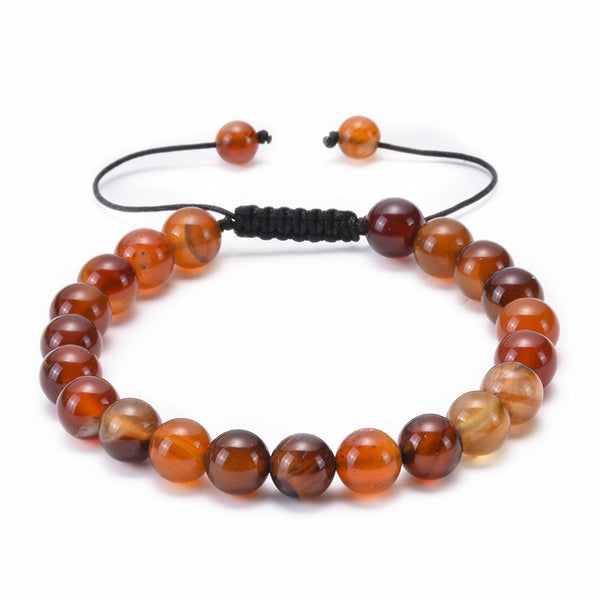 8 mm Crystal Bead Color Gemstone Bracelet