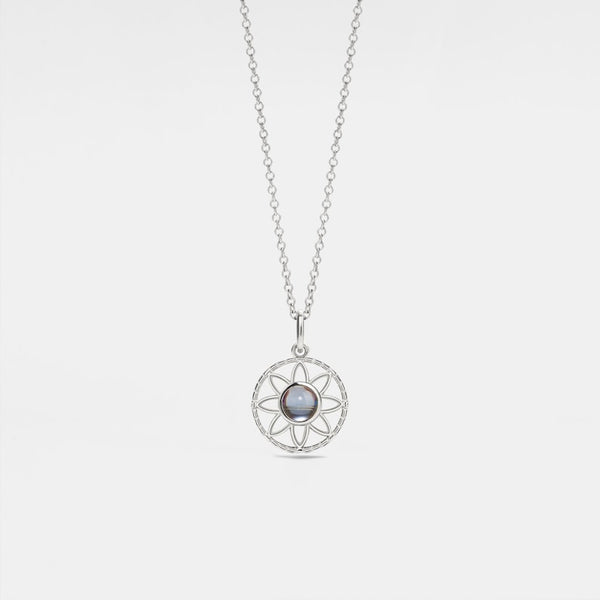 Daisy Flower Photo Projection Necklace