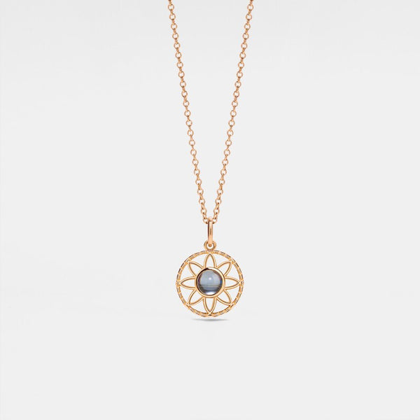 Daisy Flower Photo Projection Necklace