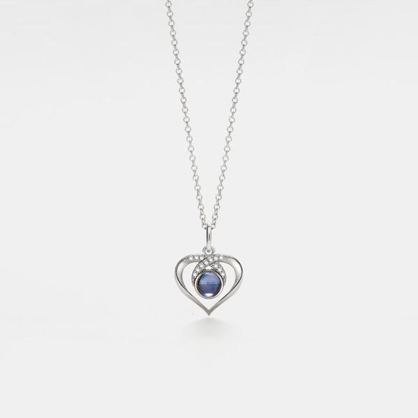 Heart Custom Photo Projection Necklace