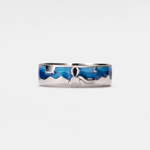 Little Prince Fox Couple Eternity Ring