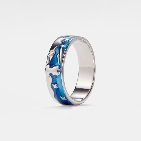 Little Prince Fox Couple Eternity Ring