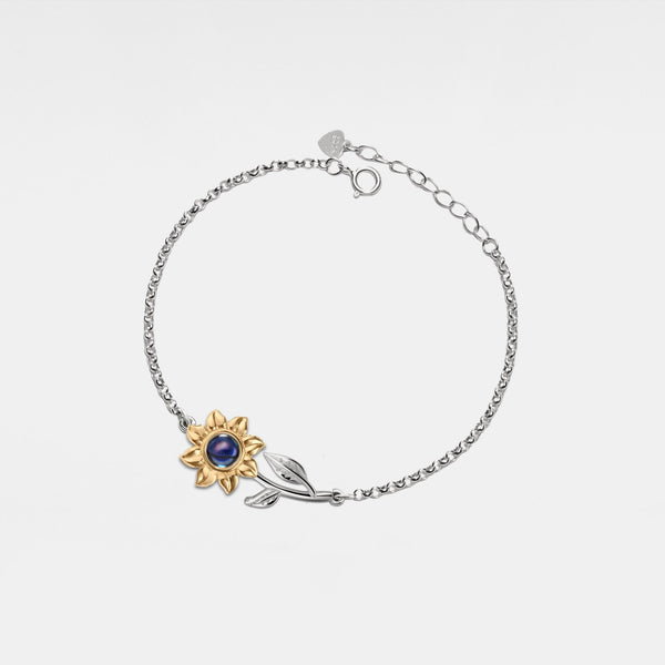 Sunflower Custom Photo Projection Bracelet