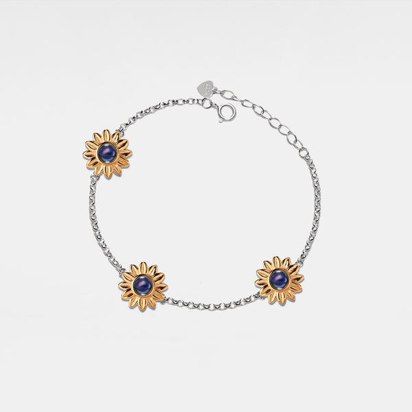 Sunflower Triple Photo Projection Bracelet