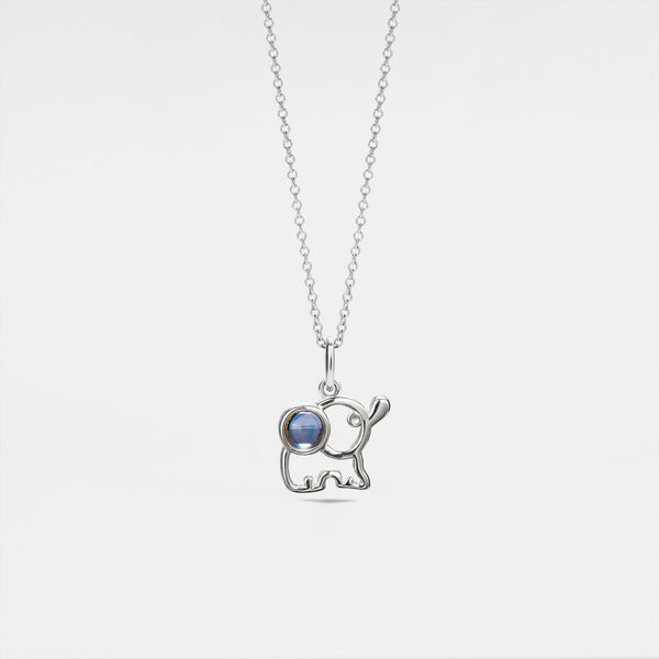 Elephant Custom Photo Projection Necklace