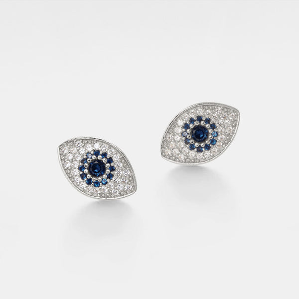 Turkish Evil Eye Stud Earrings