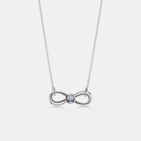 Infinity Custom Photo Projection Necklace