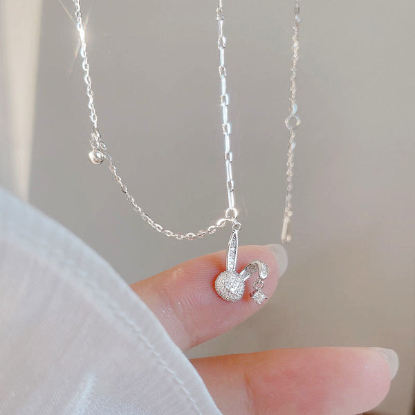 Dainty Bunny Rabbit Charm Necklace