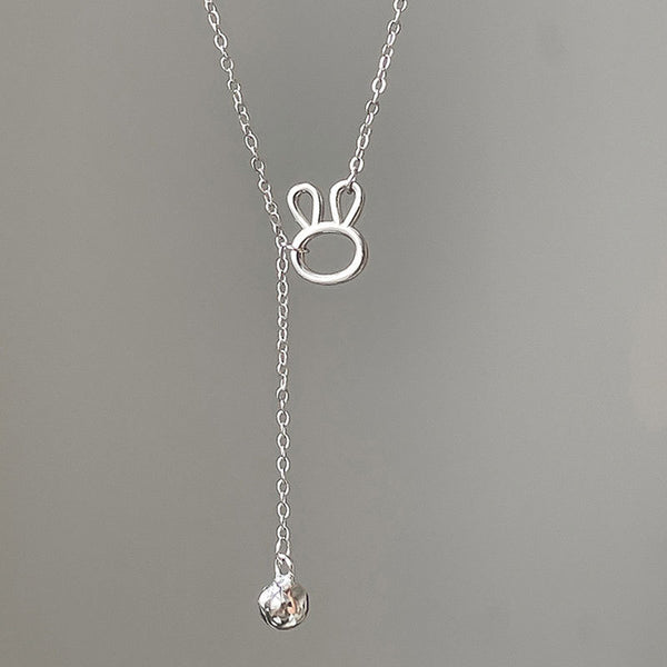 Cute Silver Bunny Rabbit Necklace