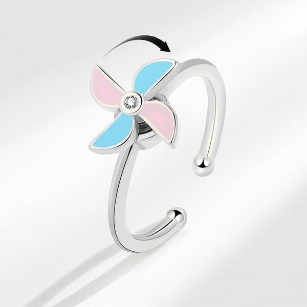 Windmill Anxiety Fidget Spinner Ring