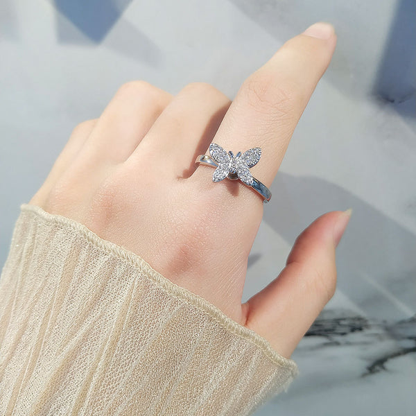 Butterfly Anxiety Fidget Spinner Ring