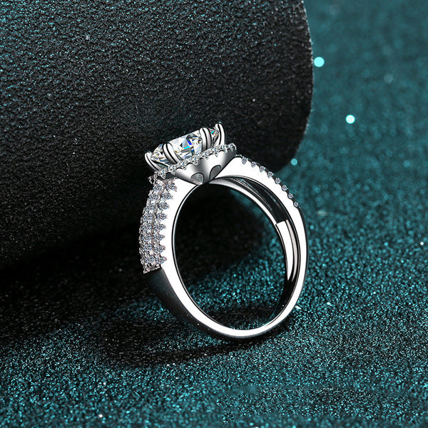 Six-Prong Moissanite Engagement Ring