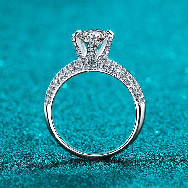 Six-Prong Moissanite Engagement Ring