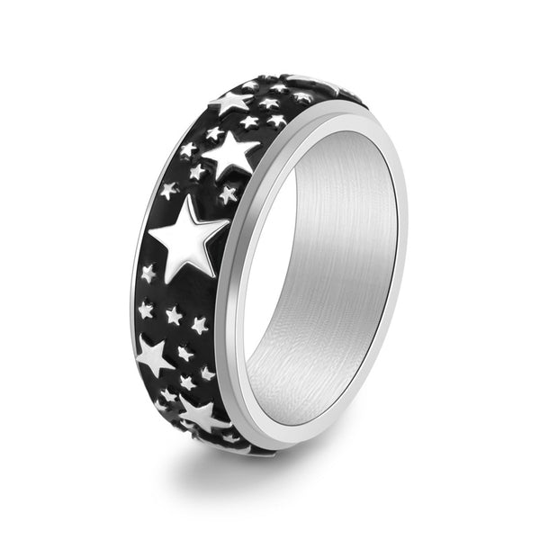 Custom Star Anxiety Fidget Spinner Ring