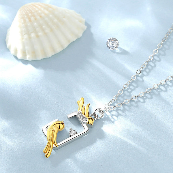 Gold Bird Pendant Necklace