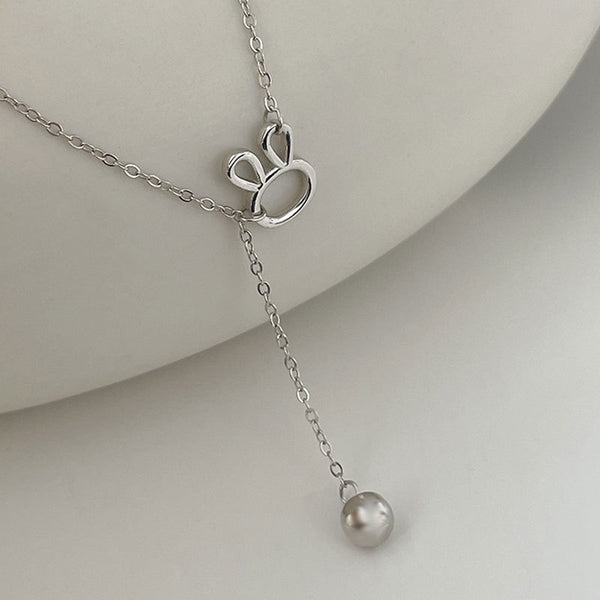 Cute Silver Bunny Rabbit Necklace