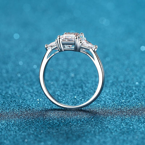 Polygon Moissanite Engagement Ring