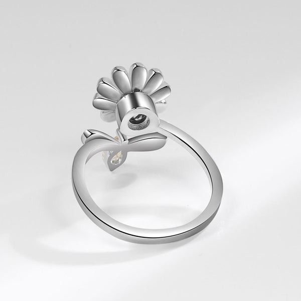 Flower Anxiety Fidget Spinner Ring