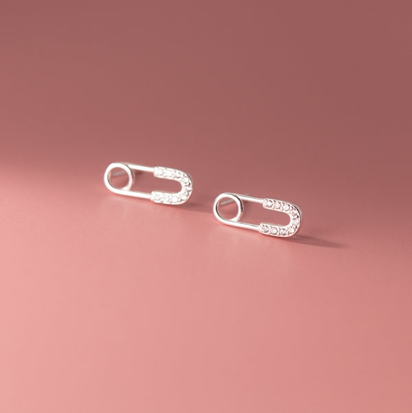 Safety Pin Stud Earrings