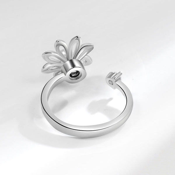 Flower Anxiety Fidget Spinner Ring