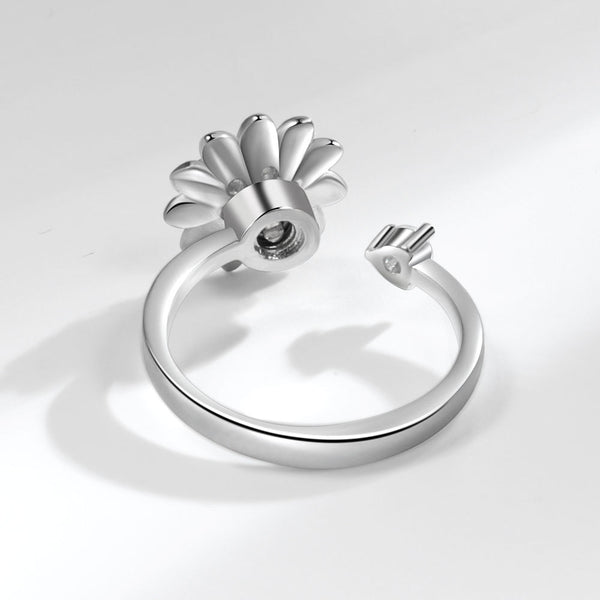 Flower Anxiety Fidget Spinner Ring