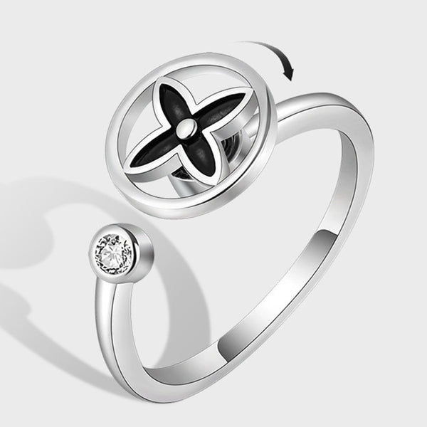 Four Leaf Clover Fidget Spinner Ring