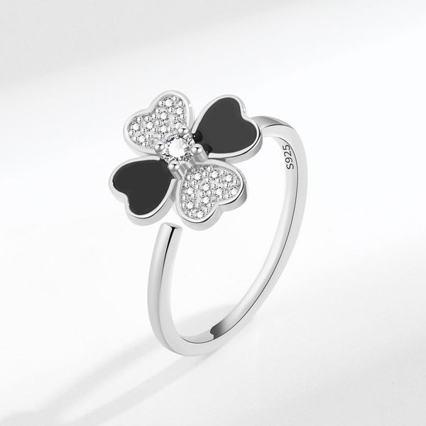 Four Leaf Clover Fidget Spinner Ring