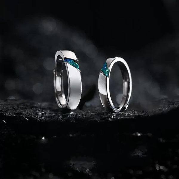 Milky Way Galaxy Matching Couple Ring