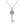 Moissanite Key Pendant Necklace