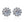 Moissanite Snowflake Stud Earrings