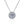 Moissanite Halo Circle Wedding Necklace