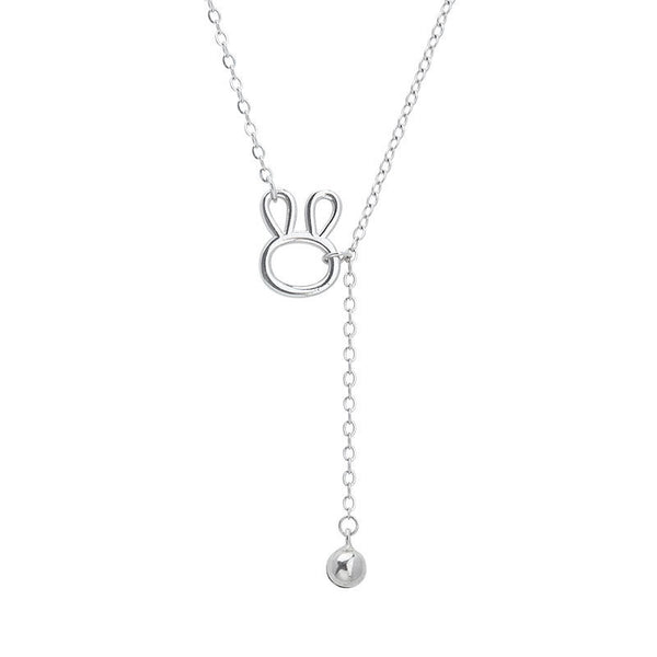 Cute Silver Bunny Rabbit Necklace