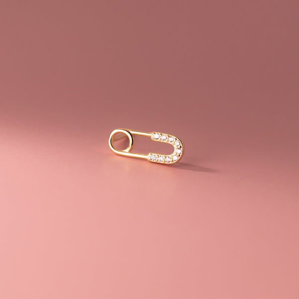 Safety Pin Stud Earrings