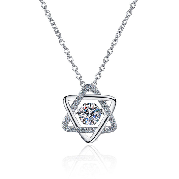 Moissanite Star of David Wedding Necklace