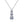 Three Stone Moissanite Wedding Necklace